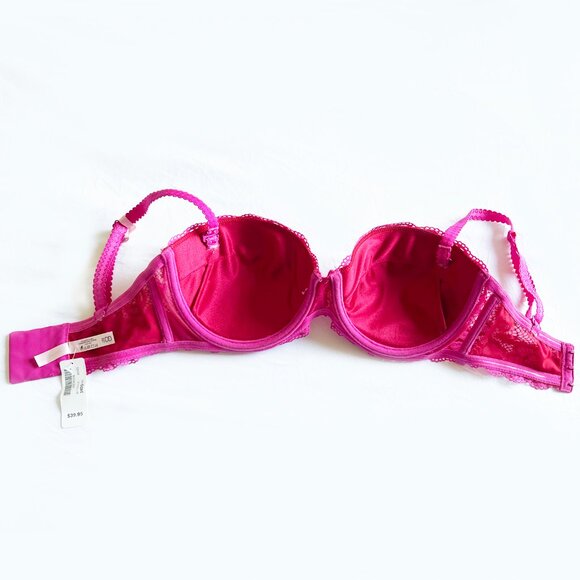 La  Vie en Rose - Push-Up Pink Lace Bra - 34DD - Picture 3 of 4